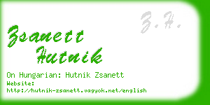 zsanett hutnik business card